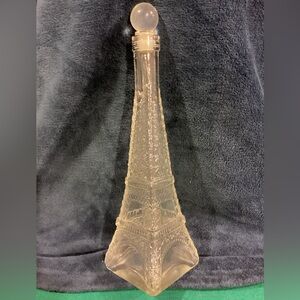 Vintage 1980’s Cut Glass Eiffel Tower Decanter